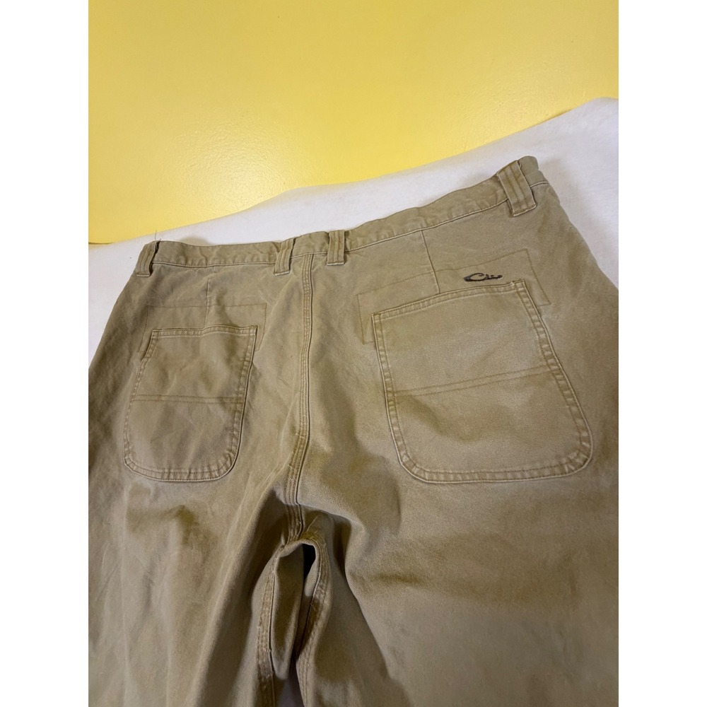 Drake Waterfowl Systems‎ Mens Tan Canvas Utility Work Pants Khaki Size 42 11624